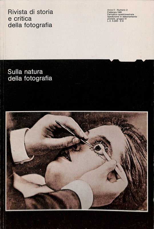 Rivista di storia e critica della fotografia. N. 2. Sulla …