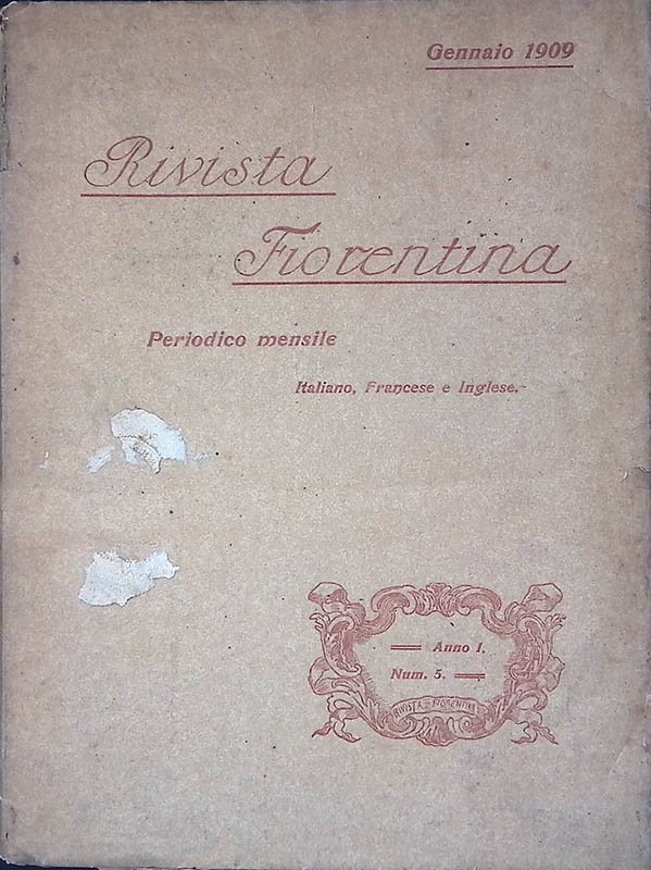 Rivista Fiorentina. Periodico mensile - Italiano, Francese e Inglese - …