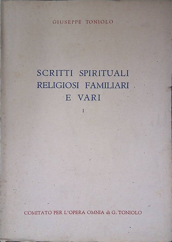 Scritti spirituali religiosi familiari e vari. Volume I-II | Immagine principale