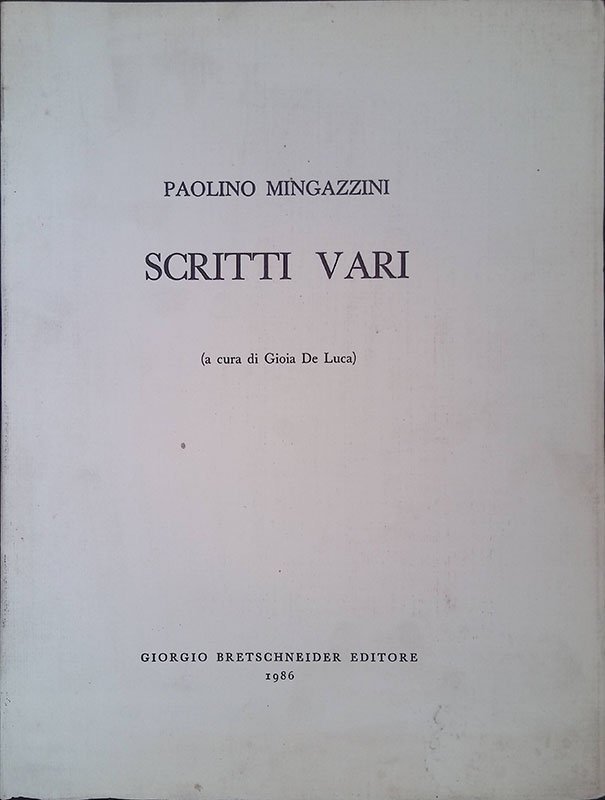 Scritti vari