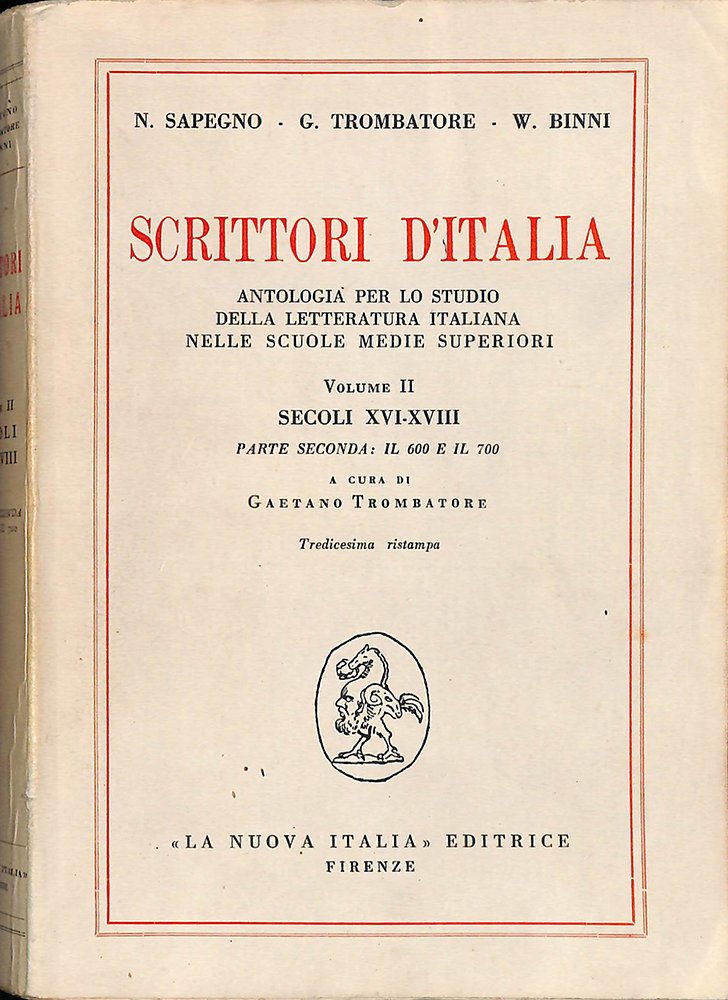 Scrittori d'Italia. Antologia per lo studio della letteratura italiana nelle … | Immagine principale