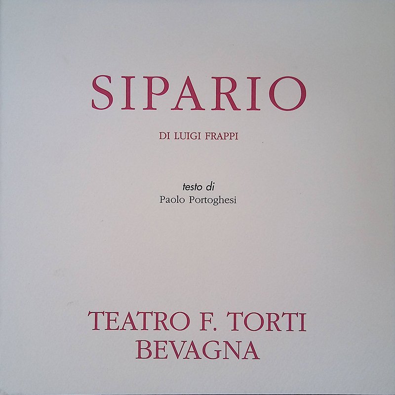 Sipario di Luigi Frappi. Teatro F. Torti Bevagna