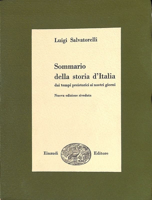 Sommario della storia d'Italia dai tempi preistorici ai nostri giorni