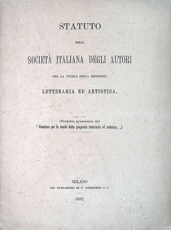 Statuto della Società Italiana degli Autori per la tutela della …