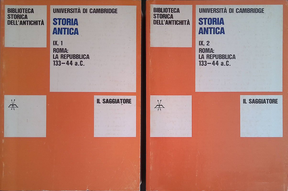 Storia Antica. Roma e la Repubblica vol. IX-1, vol. IX-2. … | Immagine principale