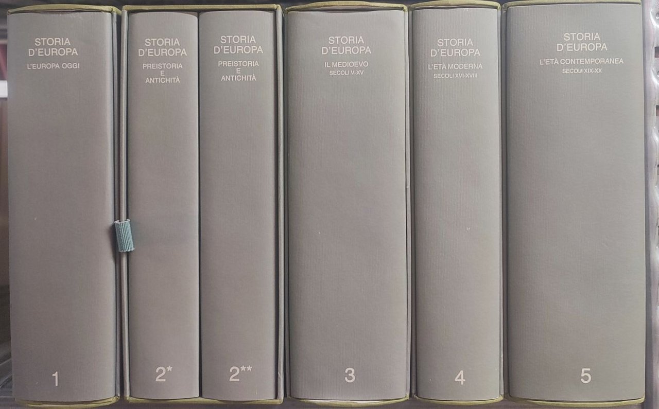Storia d'Europa. 5 Volumi in 6 Tomi