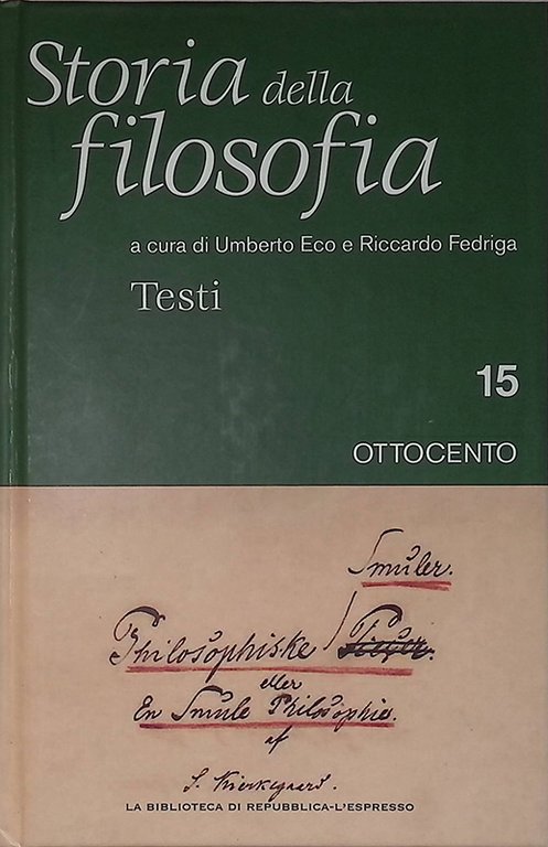 Storia della filosofia n.15. Ottocento