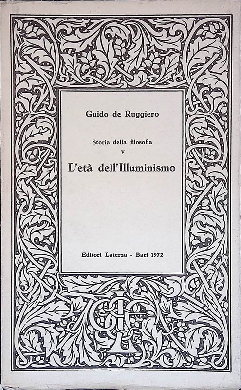 Storia della Filosofia n.V. L'età dell'Illuminismo