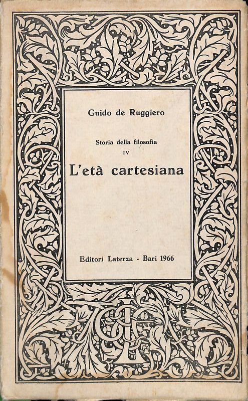 Storia della filosovia IV. L'età cartesiana | Immagine principale