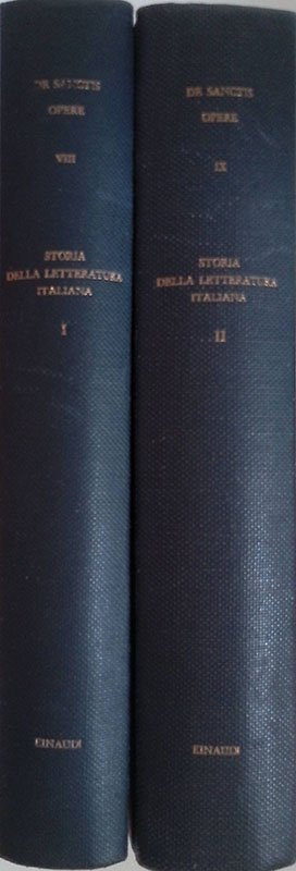 Storia della letteratura italiana. DUE VOLUMI