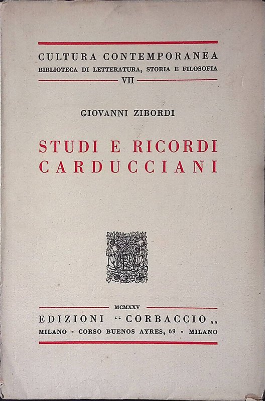 Studi e ricordi carducciani | Immagine principale