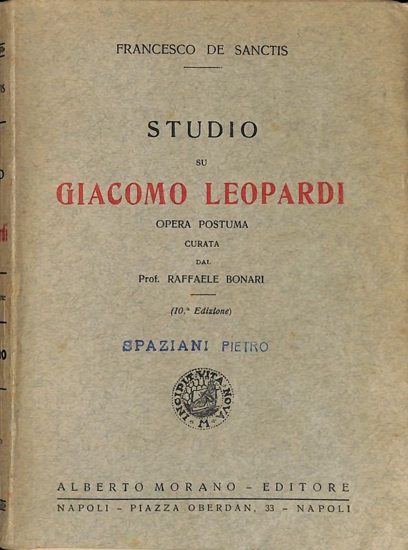 Studio su Giacomo Leopardi