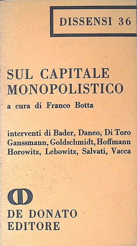 Sul capitale monopolistico | Immagine principale