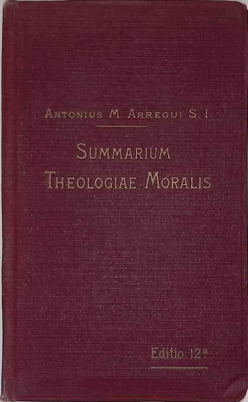 Summarium Theologiae Moralis. Ad recentem codicem iuris canonici accommodatum | Immagine principale