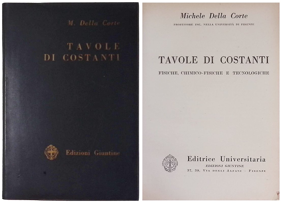 Tavole di costanti. Fisiche, chimicho-fisiche e tecnologiche | Immagine principale