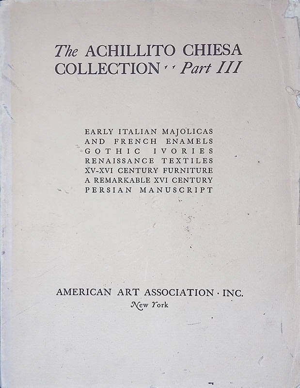 The Achillito Chiesa Collection Part III. Exhibition and unrestricted Public … | Immagine principale