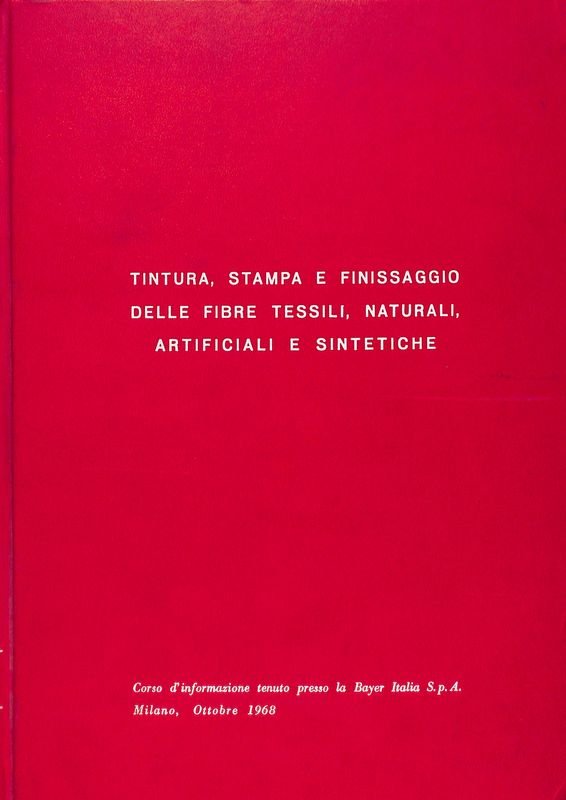 Tintura, stampa e finissaggio delle fibre tessili, naturali, artificiali e … | Immagine principale