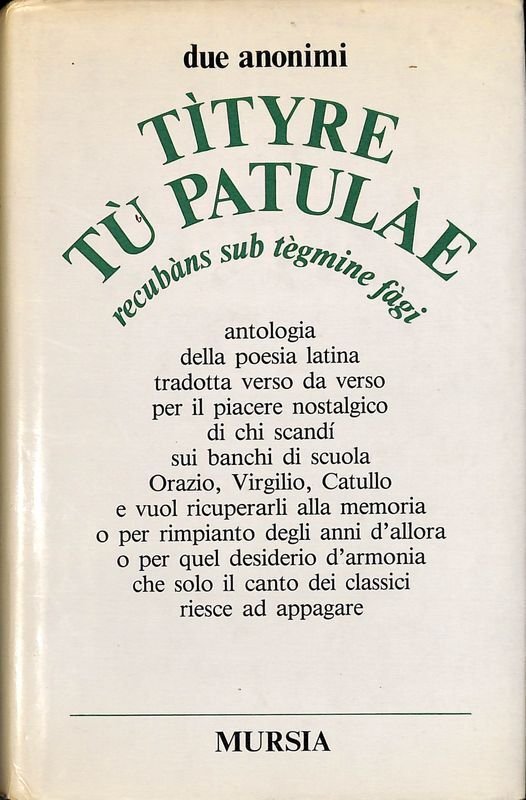 Tityre tu patulae. Recubàns Sub Tègmine Fàgi | Immagine principale