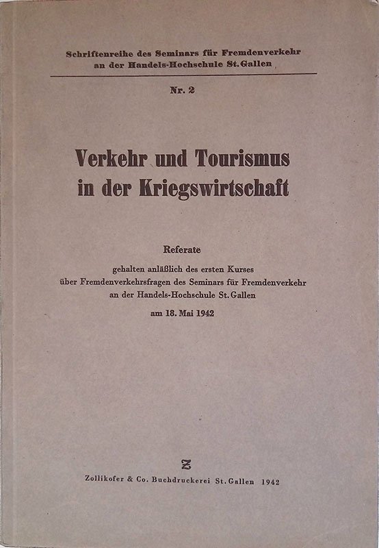 Verkehr und Tourismus in der Kriegswirtschaft | Immagine principale