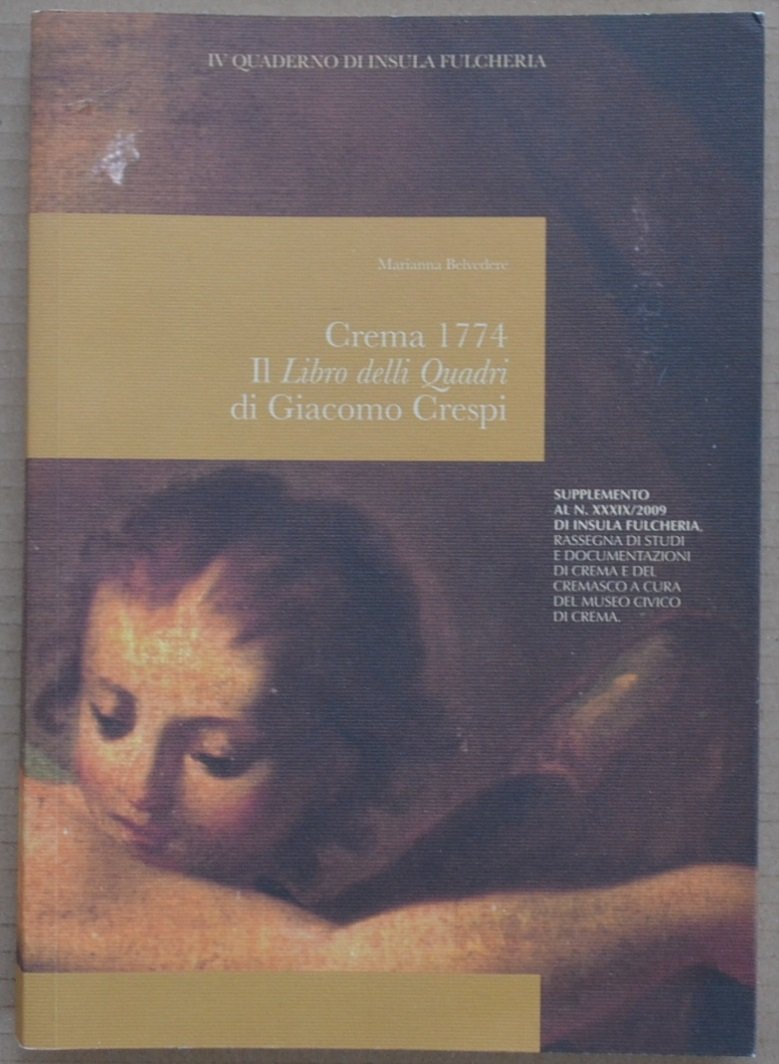 Crema 1774. Il Libro delli Quadri di Giacomo Crespi