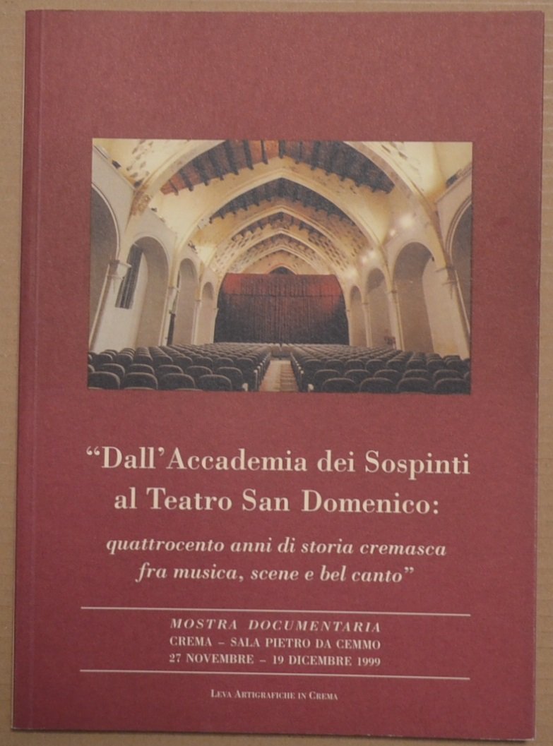 Dall'Accademia dei Sospinti al Teatro San Domenico: quattrocento anni di … | Immagine principale