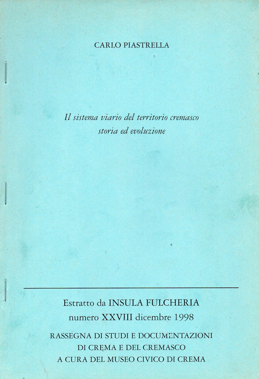 Il sistema viario del territorio cremasco. Storia ed evoluzione, estratto … | Immagine principale