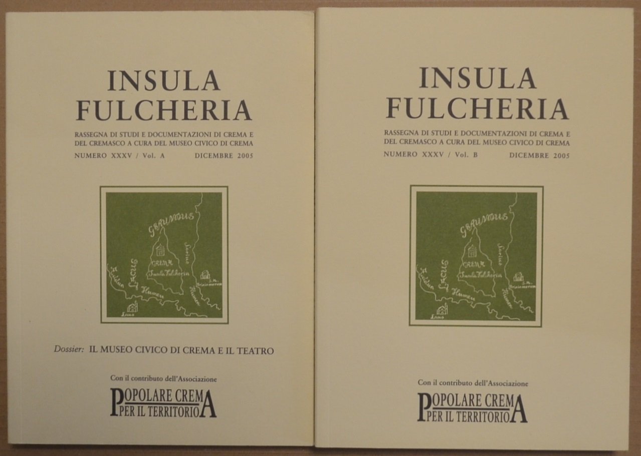 Insula Fulcheria XXXV, 2005, voll. A e B | Immagine principale