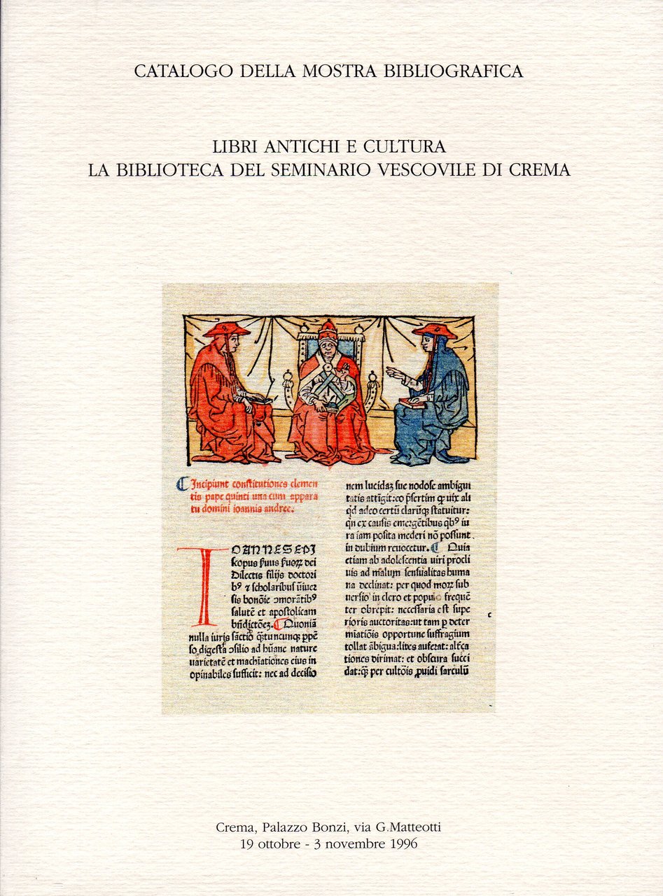 Libri antichi e cultura. La Biblioteca del Seminario Vescovile di … | Immagine principale