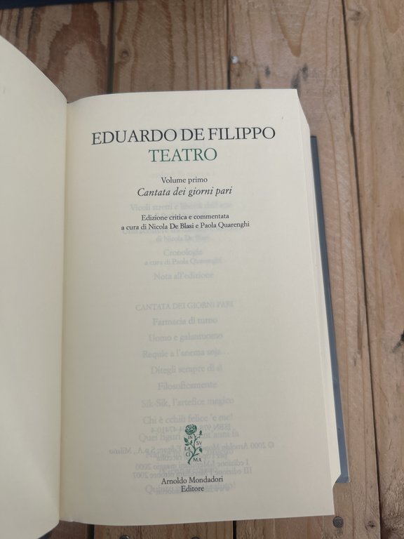 Meridiani EDOARDO DE FILIPPO TEATRO 1 - 2 - 3 …