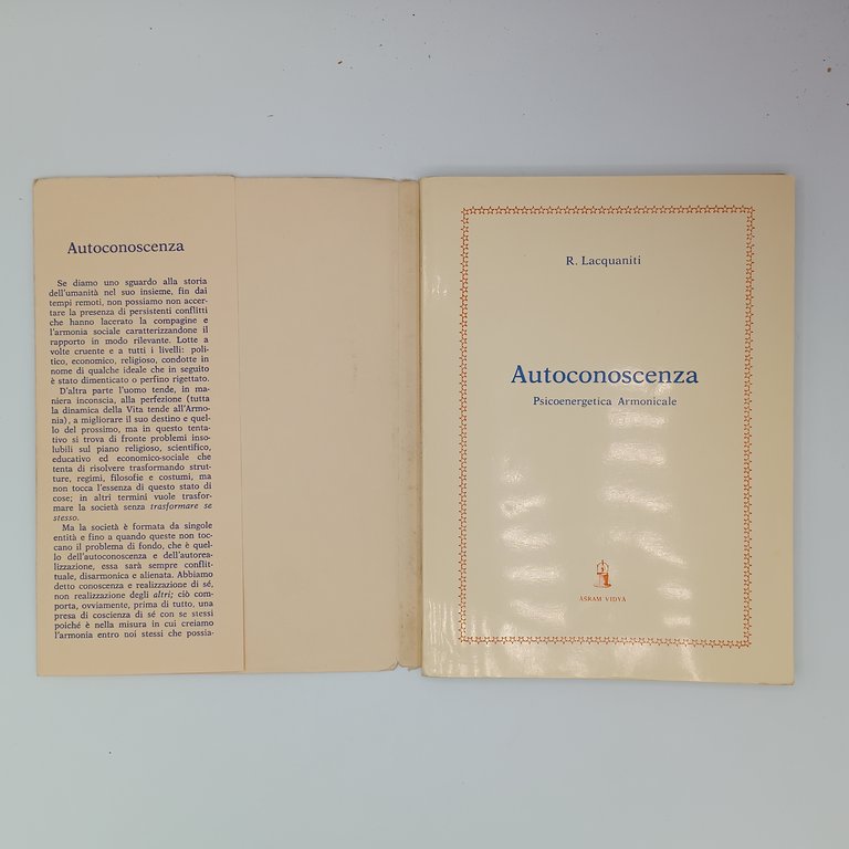 Autoconoscenza. Psicoenergetica armonicale