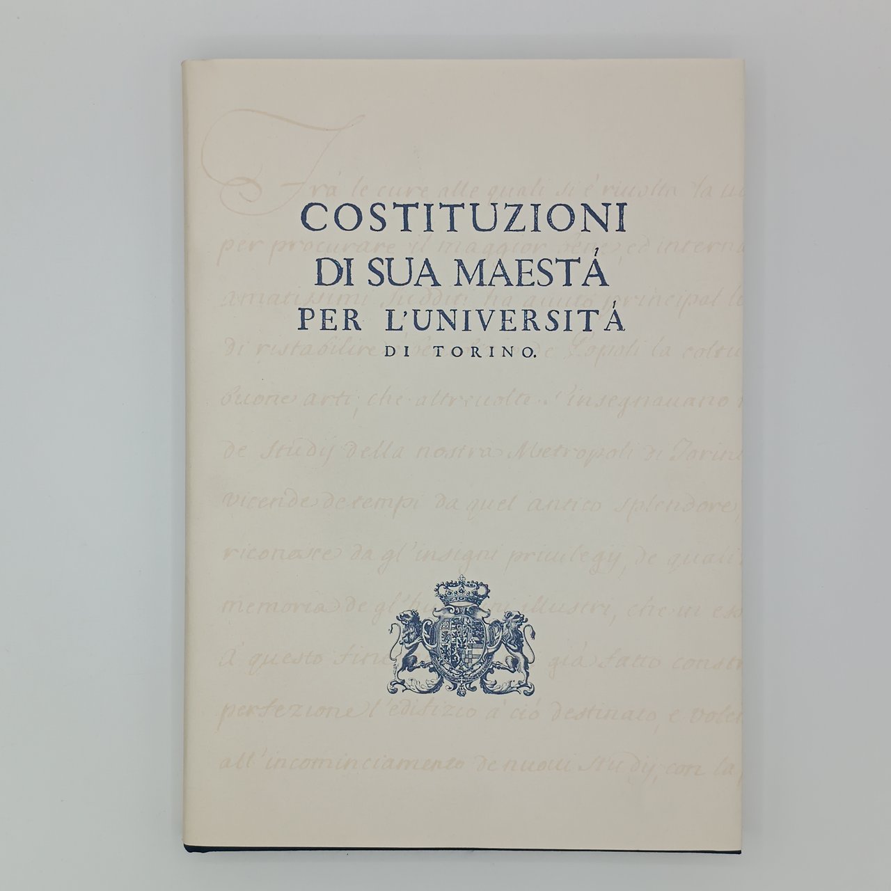 Costituzioni di sua maestà per l'università di Torino