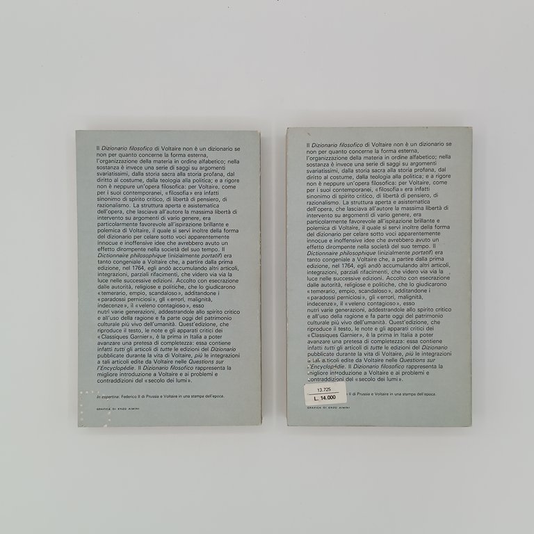 Dizionario filosofico (2 volumi)