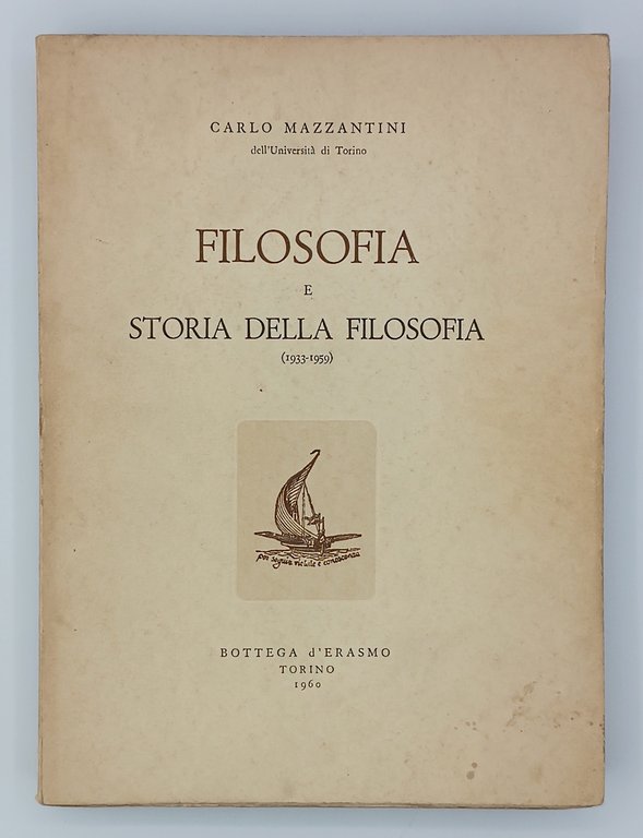Filosofia e storia della filosofia (1933-1959)