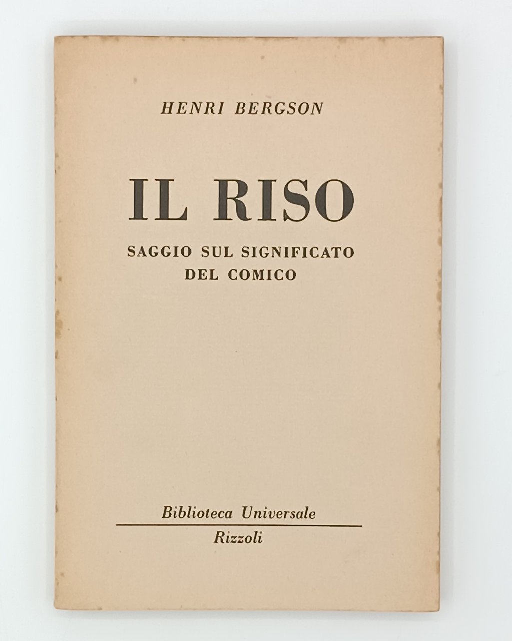 Il riso. Saggio sul significato del comico