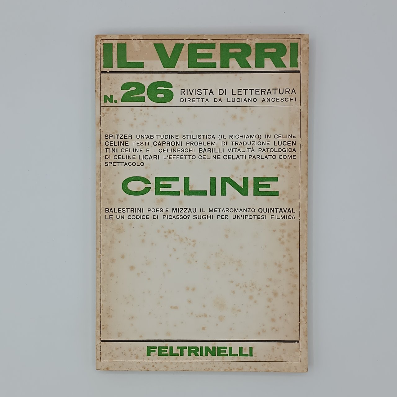 Il Verri n.26 - Celine (4a serie) | Immagine principale