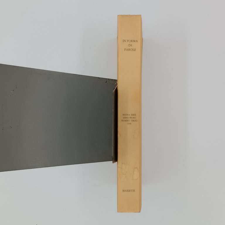 In forma di parole. Nuova serie. Anno primo. Numero terzo