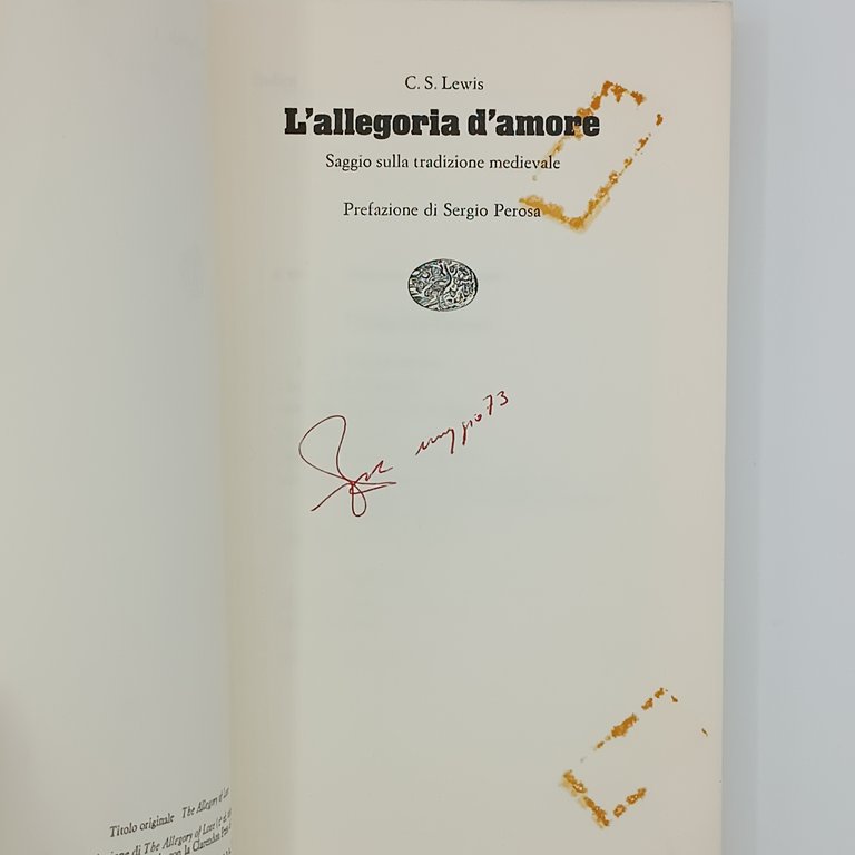 L'allegoria d'amore. Saggio sulla tradizione medievale