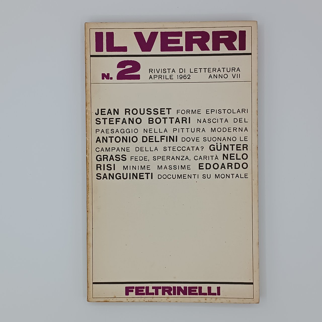 Il Verri n.2 (3a serie) | Immagine principale