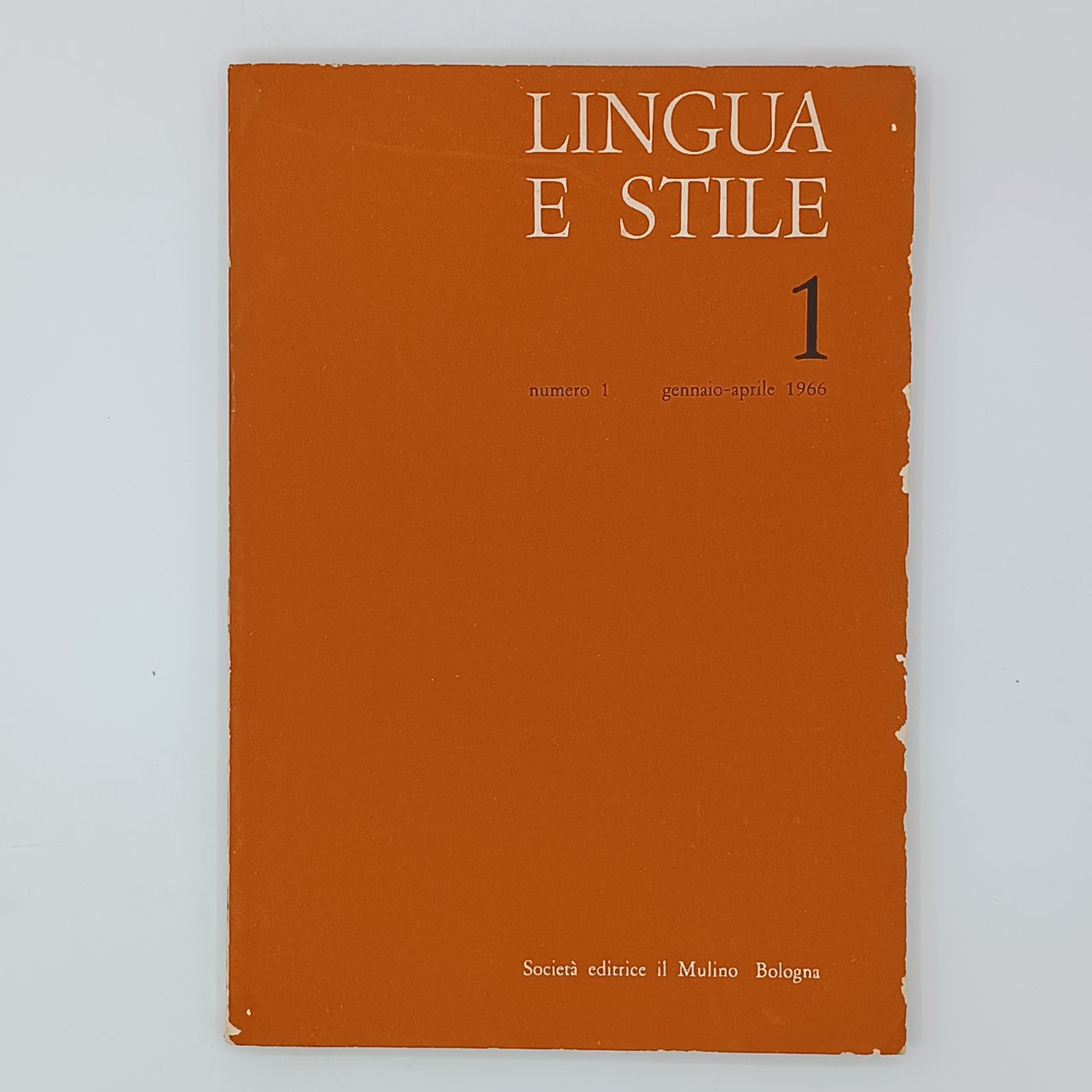 Lingua e stile N.1 (Anno 1, Numero 1) | Immagine principale