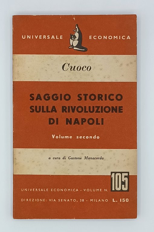 Saggio storico sulla rivoluzione di Napoli (2 Volumi)