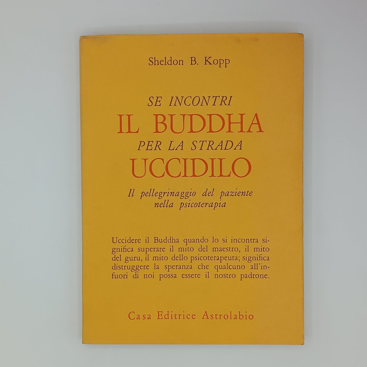 Se incontri il Buddha per la strada uccidilo
