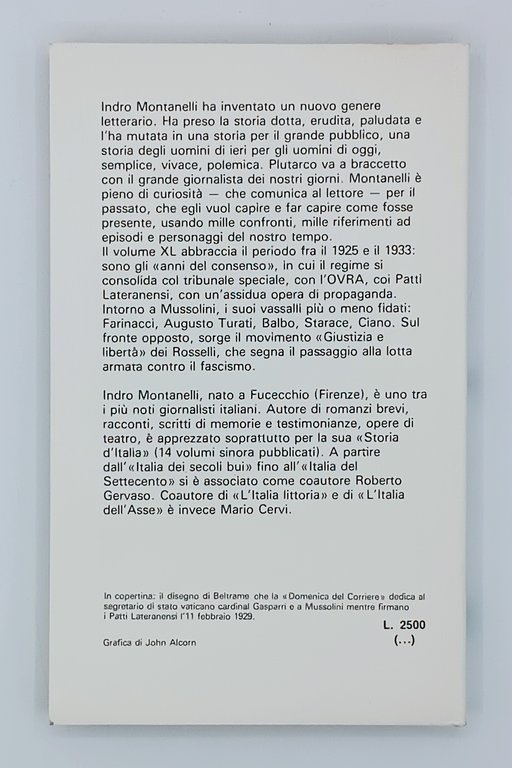 Storia d'Italia. Il Fascismo si consolida (Volume XL)