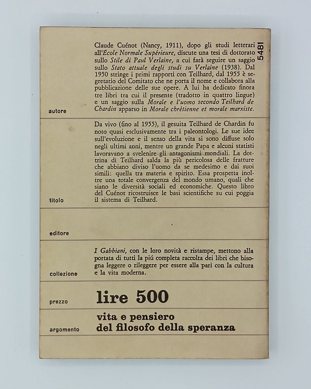 Teilhard De Chardin