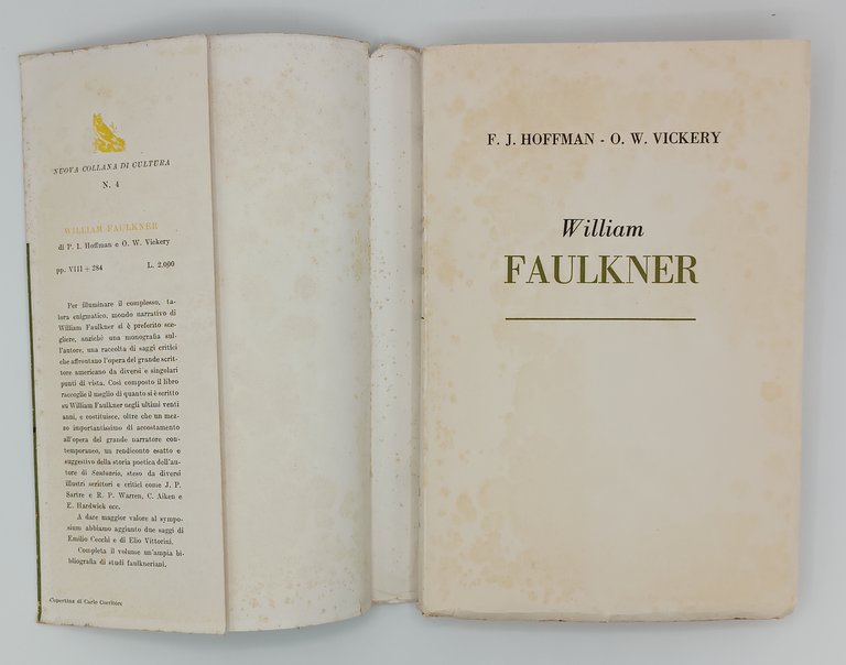 William Faulkner. Venti anni di critica