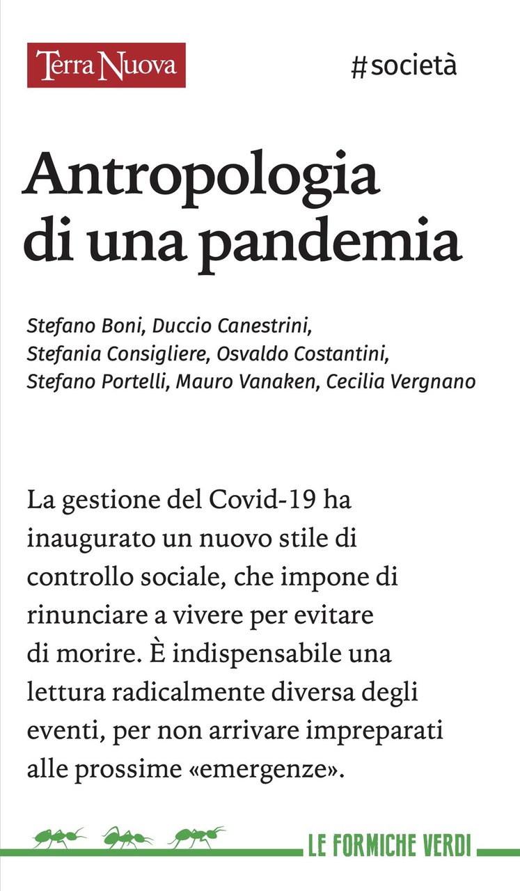 Antropologia di una pandemia