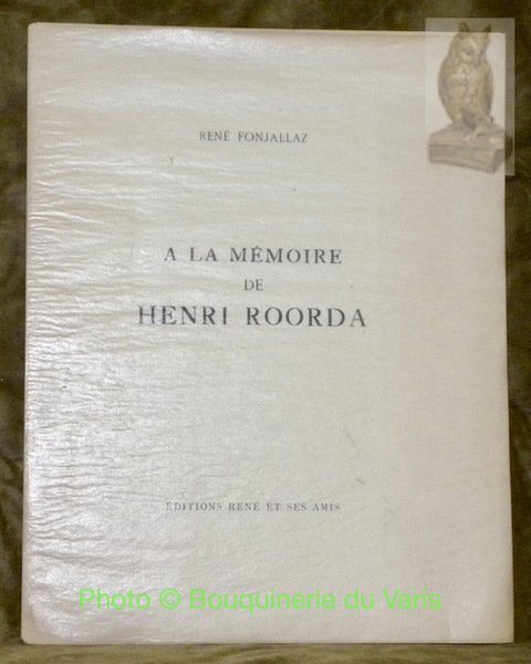 A la mémoire de Henri Roorda. | Immagine principale