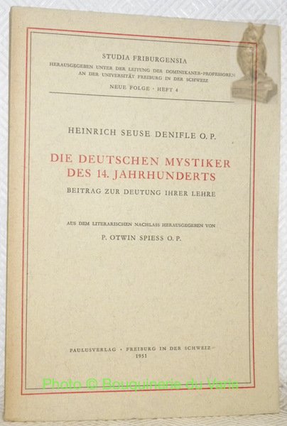 Die deutschen Mystiker des 14. Jahrhunderts. Beiträge zur Deutung ihrer … | Immagine principale
