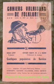 Cantiques populaires de Savièse. Cahiers Valaisans de Folklore, fondés en … | Immagine principale