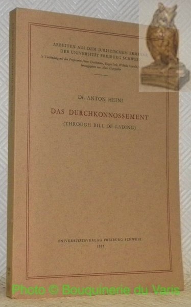 Das Durchkonnossement (Through Bill of Lading). AISUF 17 - Arbeiten … | Immagine principale