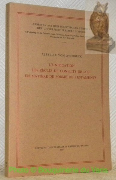 L'unification des règles de conflits de lois en matière de … | Immagine principale